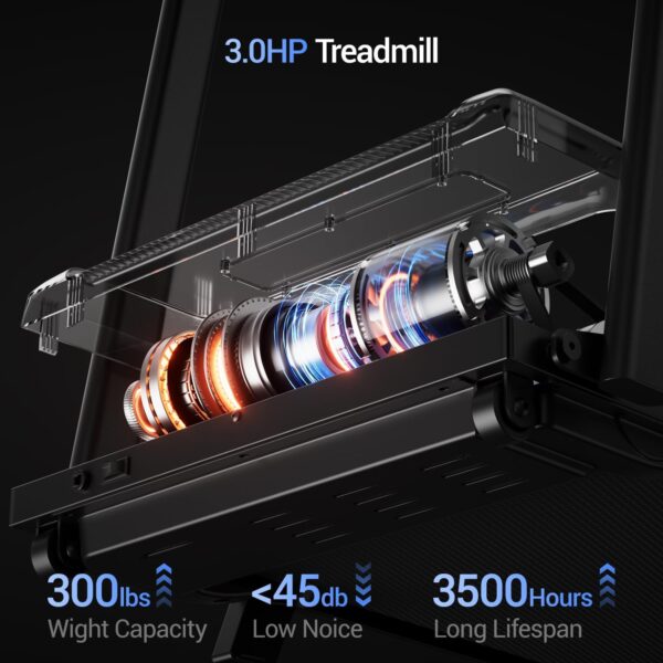 3-in-1 Foldable Treadmill with 15% Incline, Folding Treadmill with Handles, Portable Treadmills for Home and Office, 3.0HP Quiet Walking Pad with Three Screen Display, 300Lbs Capacity