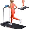 Walking Pad Treadmill with Incline, 2026 Upgrade Portable Under Desk Treadmill for Home Small with Handles, 3.0HP Walking Pad with Handle Bar, 0.6-7.6MPH, 350LBS
