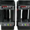 PowerBlock Elite EXP Adjustable Dumbbells, Sold in Pairs, Stage 1, 5-50 lb. Dumbbells, Durable Steel Build, Innovative Workout Equipment, All-in-One Dumbbells, Expandable with Expansion Kits