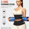 Junlan Waist Trainer for Women Belly Fat Sweat Band Cincher Waist Trimmer Tummy Sweat Belt Stomach Wrap Sauna Suit Binder