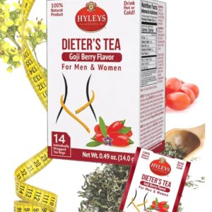 Hyleys Dieter’s Tea with Goji Berry Flavor – 14 Tea Bags – Slimming Weight Loss Detox Cleanse Tea