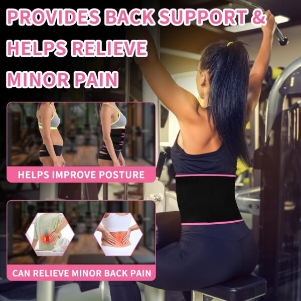 71qzkN4ahHL._AC_SL1500_.jpg Sweat Waist Trainer For Women Men Waist Trimmer Sweat Belt Band Stomach Wrap Faja For Workout Lower Belly Fat