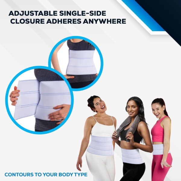 NYOrtho Abdominal Binder Lower Waist Support Belt - Compression Wrap for Men and Women MADE IN USA (45" - 60") 3 Panel - 9"