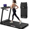 AoraPulse Portable Foldable Treadmills for Home, Small Folding Treadmill for Home Office with 300 LBS Capacity, Walking Running Exercise Electric Compact Treadmill with LED Display