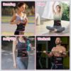 71zD3sL5CyL._AC_SL1500_.jpg Sweat Waist Trainer For Women Men Waist Trimmer Sweat Belt Band Stomach Wrap Faja For Workout Lower Belly Fat