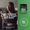 8104BIlsdEL._AC_SL1500_.jpg Optimum Nutrition Serious Mass, Weight Gainer Protein Powder, Mass Gainer, Vitamin C and Zinc for Immune Support, Creatine, Chocolate, 12 Pound (Packaging May Vary)
