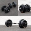 Phoenix Fitness Dumbbells Weight Set, Adjustable 2 in 1 Barbell Set for Exercise, Muscle and Strength Training