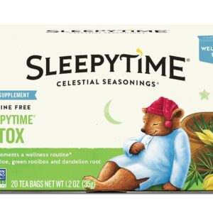 Celestial Seasonings Sleepytime Wellness Detox Tea, Caffeine Free, 20 Tea Bags Box