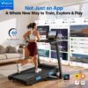 MERACH Incline Treadmill with Incline 6%-15%, 7-Layer Belt 300LBS Capacity Tredmill Foldable Handle Running Treadmills for Home, 0.5-7.5MPH 3.0HP Incline Folding Treadmill LED with APP Threadmill