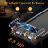 Walking Treadmill Pad with Handle Bar, Silent Fitness Equipment, Treadmill with 4-in-1 Modes, Easy Assembly, Portable Home Gym Equipment