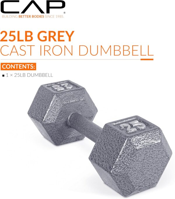 CAP Barbell Cast Iron Hex Dumbbell | Multiple Options