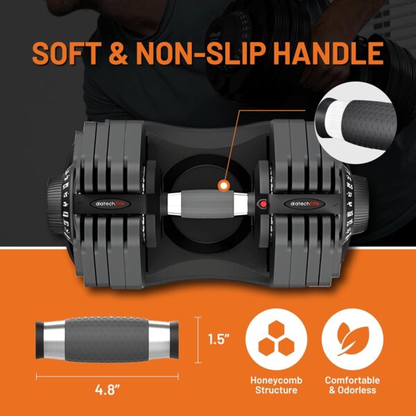 ATIVAFIT Adjustable Dumbbell Set (50/66/88 LB Pair), 10–12-in-1 Free Weights with Storage Box, Quick Dial Weight System, Secure Safety Lock, Anti-Slip Steel Grip, All-in-One Space-Saving Home Gym for Full Body Strength Training