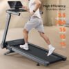 Foldable Treadmill with Auto Incline, Commercial Wide Running Belt, 10MPH, 3.5HP Brushless, Walking Pad Treadmill for Home, Auto Folding, No Installation, 350LBS Capacity, APP