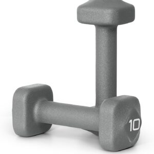 Tone Fitness Neoprene Dumbbell Weight Pairs with Anti-Roll Square Head | Multiple Options