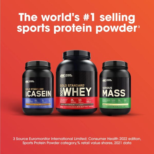 81JByAFPn5L._AC_SL1500_.jpg Optimum Nutrition Serious Mass, Weight Gainer Protein Powder, Mass Gainer, Vitamin C and Zinc for Immune Support, Creatine, Chocolate, 12 Pound (Packaging May Vary)
