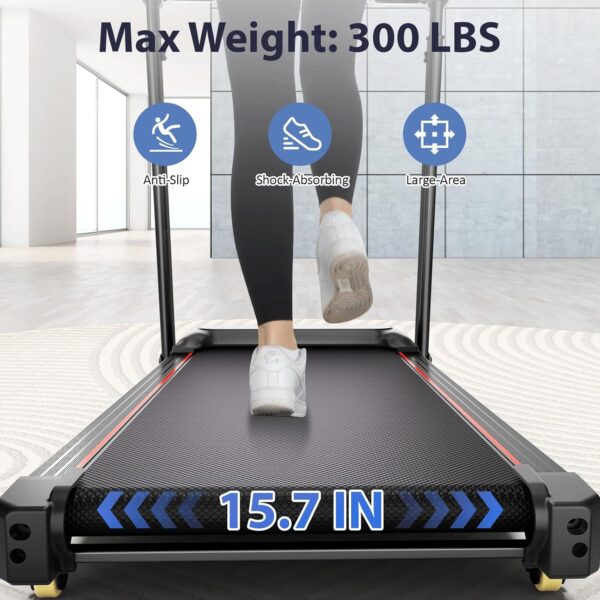 3.5 HP Auto Incline Treadmills for Home - Adjustable Height Handle Bars, 8.7 MPH, Wide Belt, 300+ lb Capacity
