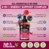 81KszbbaRmL._AC_SL1500_.jpg USDA Organic Vitamin B-Complex B5 Pantothenic Acid | B12 Methylcobalamin | B1 Thiamine | B6 Pyridoxine | B7 Biotin | B9 Folic | B3 Niacinamide - B Complex Liquid Drops, Made in USA Supplement, 2fl oz