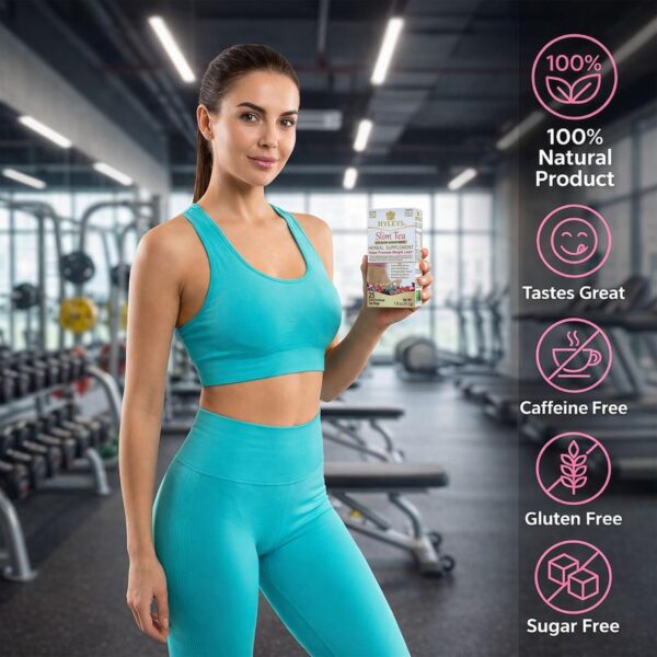 HYLEYS Slim Tea 5 Flavor Assortment - Weight Loss Herbal Supplement Cleanse and Detox - 25 Tea Bags (1 Pack) - Assorted Tea Variety Pack