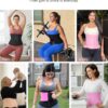 FeelinGirl Waist Trainer for Women Belly Fat Waist Trimmer Ab Belt Tummy Control with Triple Segmented Belt Body Shaper