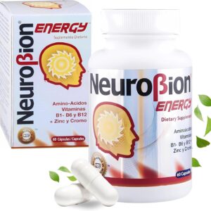 60 Caps Neurobion Energy – Amino Acids Vitamin B1 B2 B6 B12 – Increases Brain Alertness & Stamina