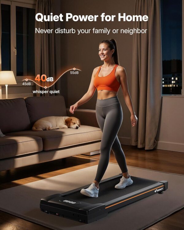 MERACH W50 Walking Pad Treadmills for Home, 12% Auto Incline, 400lbs Capacity, 3.5HP Super Quiet Brushless, 16.5"x41.3" Spacious Running Belt, Under Desk Treadmill with Remote & LED
