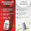 60 Caps Neurobion Energy - Amino Acids Vitamin B1 B2 B6 B12 - Increases Brain Alertness & Stamina