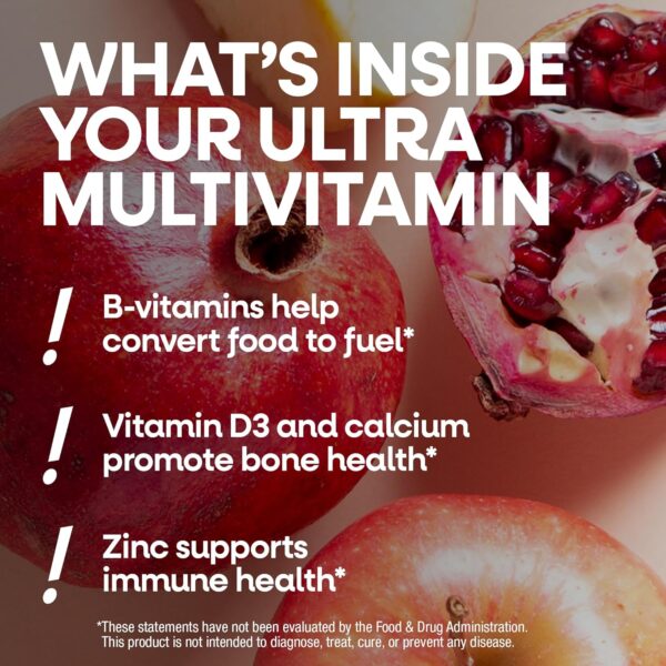 Nature's Way Alive! Ultra Multivitamin for Women, Complete Daily Women's Vitamins, High Potency Formula, Promotes Energy Metabolism and Muscle Function*, Vitamin A, C, D, Methylated B12, 60 Tablets