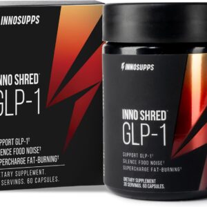 InnoSupps Inno Shred GLP-1 – Thermogenic Support + Appetite Support + Energy* – Berberine + Chromium – 60 Capsules. 30 Servings.