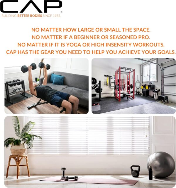 CAP ADJUSTABELL Adjustable Dumbbell Weights - Singles & Pairs | 12.5 lb, 25 lb & 55 lb | Multiple Handle Options