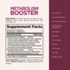 Nature’s Bounty Optimal Solutions Metabolism Booster Supplement, Boosts Fat Metabolism, Promotes Abdominal Fat Loss, With Citrus Extracts and Black Ginger, 60 Capsules