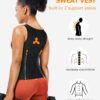 TrainingGirl Sauna Sweat Suit for Women Waist Trainer Workout Faja Weight Vest Body Shaper Shirt Band