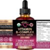 81sX77cMDaL._AC_SL1500_.jpg USDA Organic Vitamin B-Complex B5 Pantothenic Acid | B12 Methylcobalamin | B1 Thiamine | B6 Pyridoxine | B7 Biotin | B9 Folic | B3 Niacinamide - B Complex Liquid Drops, Made in USA Supplement, 2fl oz
