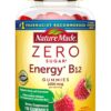 Nature Made Zero Sugar Energy Vitamin B12 Gummies 1000 mcg per Serving, B12 Vitamin, Energy Metabolism Support, Aspartame Free, 110 Sugar Free Gummies, 55 Day Supply