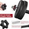 Yaheetech Adjustable Dumbbells Weight Set Dumbbell Weights Exercise & Fitness Equipment w/ 4 Spinlock Collars for Women & Men Home Gym Strength Training