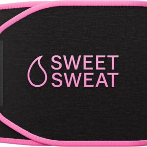Sports Research Sweet Sweat Waist Trimmer (Core Series) – Premium Sweat Enhancing Fitness Band for Women & Men