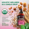 91yFyOGoPbL._AC_SL1500_.jpg USDA Organic Vitamin B-Complex B5 Pantothenic Acid | B12 Methylcobalamin | B1 Thiamine | B6 Pyridoxine | B7 Biotin | B9 Folic | B3 Niacinamide - B Complex Liquid Drops, Made in USA Supplement, 2fl oz