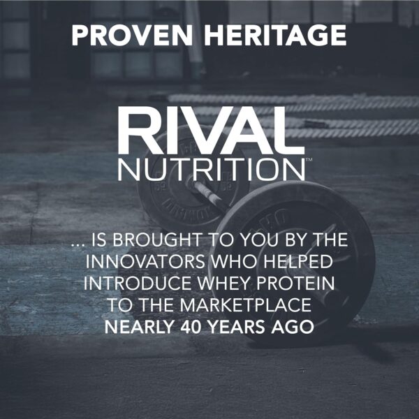 RIVAL NUTRITION Clean Rival Whey Pure Chocolate Protein Powder I 5.02 Lb, 68 Servings I Natural Flavors, No Artificial Colors I 25g Protein, 5.7g BCAAs Per Scoop I Muscle Recovery, Active Lifestyles