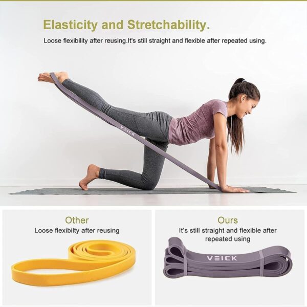 VEICK Resistance Bands for Working Out, Exercise Bands, Workout Bands, Pull Up Assistance Bands, Long Heavy Stretch Bands Set for Men Women, Power Weight Gym at Home Fitness Equipment