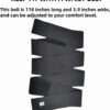 Waist Trainer for Women Belly Shaper Weight Loss Band Fat Trainers Waist Working Out Trimmer Belt Gym Abdomen Cinturilla Bands Adjustable and Wrap-Around Suitable for Men Women (Black)