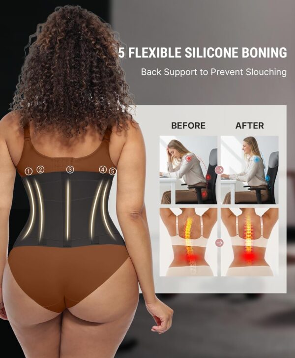 714-QWJq6L._AC_SL1500_.jpg FeelinGirl Waist Trainer Belt Waist Cincher Trimmer Ab Belt Tummy Control Body Shaper with Triple Wrap Women and Men