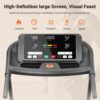 THERUN Incline Treadmill, 0-12% Incline Treadmill for Running and Walking, 300 lbs Weight Capacity, Wide Belt,3.0HP,18" LED Screen, 2 Layers Shock-Absorbing Red