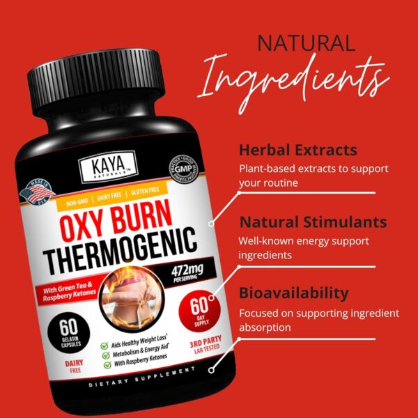 715WyWBkxFL._AC_SL1500_.jpg Kaya Naturals Supreme Fat Burner - Weight Loss Pills Women & Men - Appetite Suppressant Supplement - Powerful Thermogenic Diet Pills - Natural Energy Boost Oxy Burn 60 Count