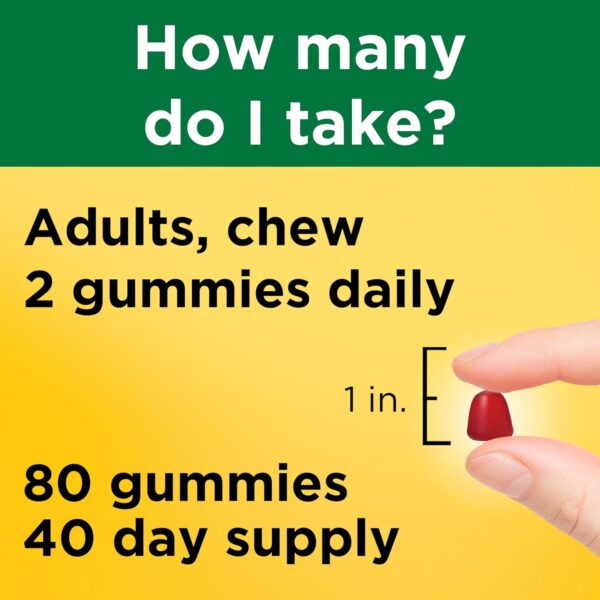 Nature Made Vitamin B12 Gummies 1000 mcg per serving, Dietary Supplement for Energy Metabolism Support, B12 Vitamins, 80 Gummy Vitamins, 40 Day Supply
