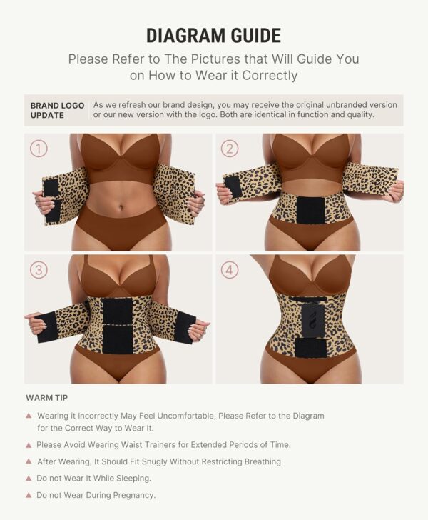 FeelinGirl Waist Trainer Belt Waist Cincher Trimmer Ab Belt Tummy Control Body Shaper with Triple Wrap Women and Men