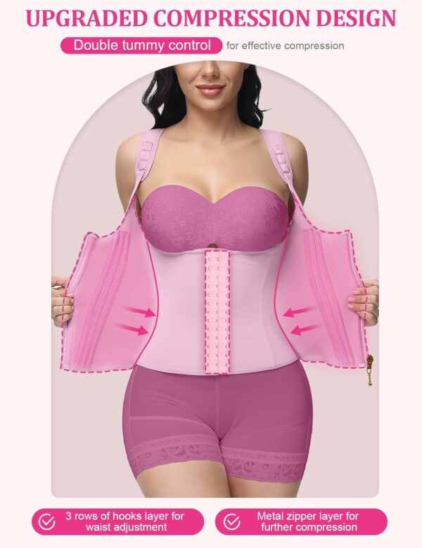 719L5eZk36L._AC_SL1500_.jpg SHAPSHE Waist Trainer for Women, Tummy Control Sports Girdle, Workout Body Shaper with Adjustable Shoulder Strap