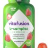 71CwjIqU9VL._AC_SL1500_.jpg vitafusion B-Complex Gummy Dietary Supplements, with 5 B Vitamins to Support Cellular Energy Production (1), Plus Vitamin C, Strawberry Flavor, 60 Count
