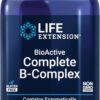 Life Extension BioActive Complete B-Complex, Heart, Brain and Nerve Support, Healthy Energy, Metabolism, Complete B Complex, 60 Vegetarian Capsules