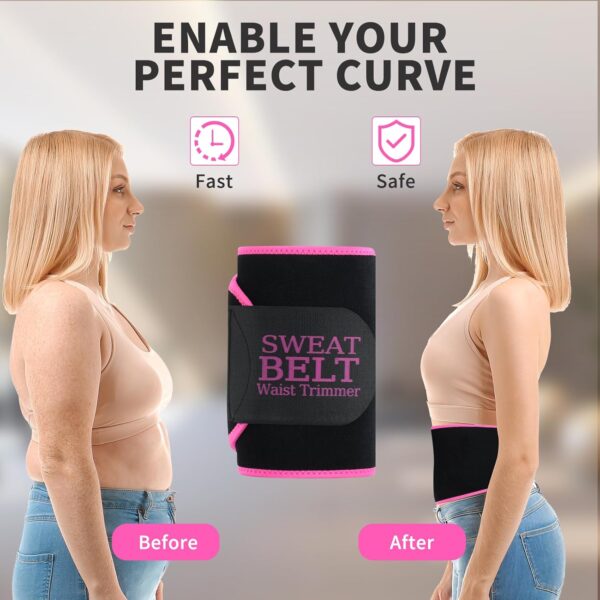 Lisacool Waist Trainer for Women,Sweat Band,Belt for Weight Loss,Waist Trimmer,Waist Trainer for Women Working Out