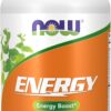 NOW Foods Supplements, Energy Dietary Supplement (lncludes B Vitamins, Green tea, Panax Ginseng and Rhodiola), 90 Capsules