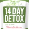 FATBOM Zero Tea 14 Day Detox Tea, Teatox Herbal Tea for Cleanse
